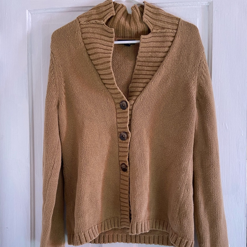 Tan cardigan